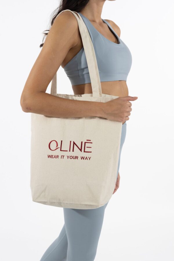 QLINE Beige Tote Bag - Eco-friendly, Durable, and Stylish